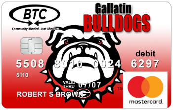 Gallatin Bulldogs debit card image